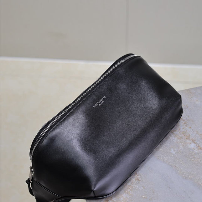 CLASSIC CROSSBODY BAG 26 IN BLACK LAMBSKIN