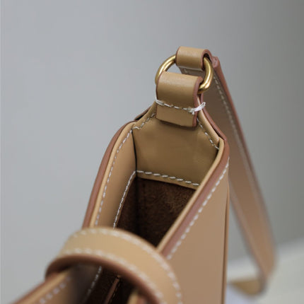 LE 5 À 7 PHONE BAG 18 IN CIDER BROWN CALFSKIN