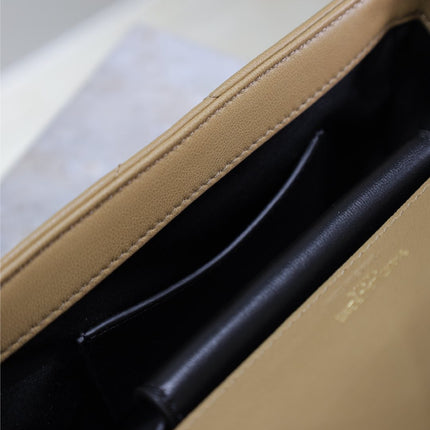 LOULOU MINI 20 IN MILK TEA SHEEPSKIN GOLD HARDWARE