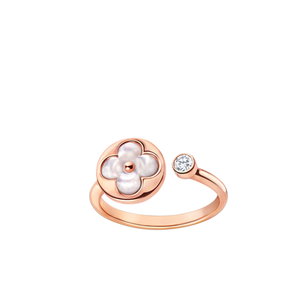 SUN 1 DIAMOND PINK MOP RING