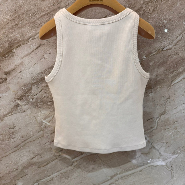 Miu Hand-beaded camisole